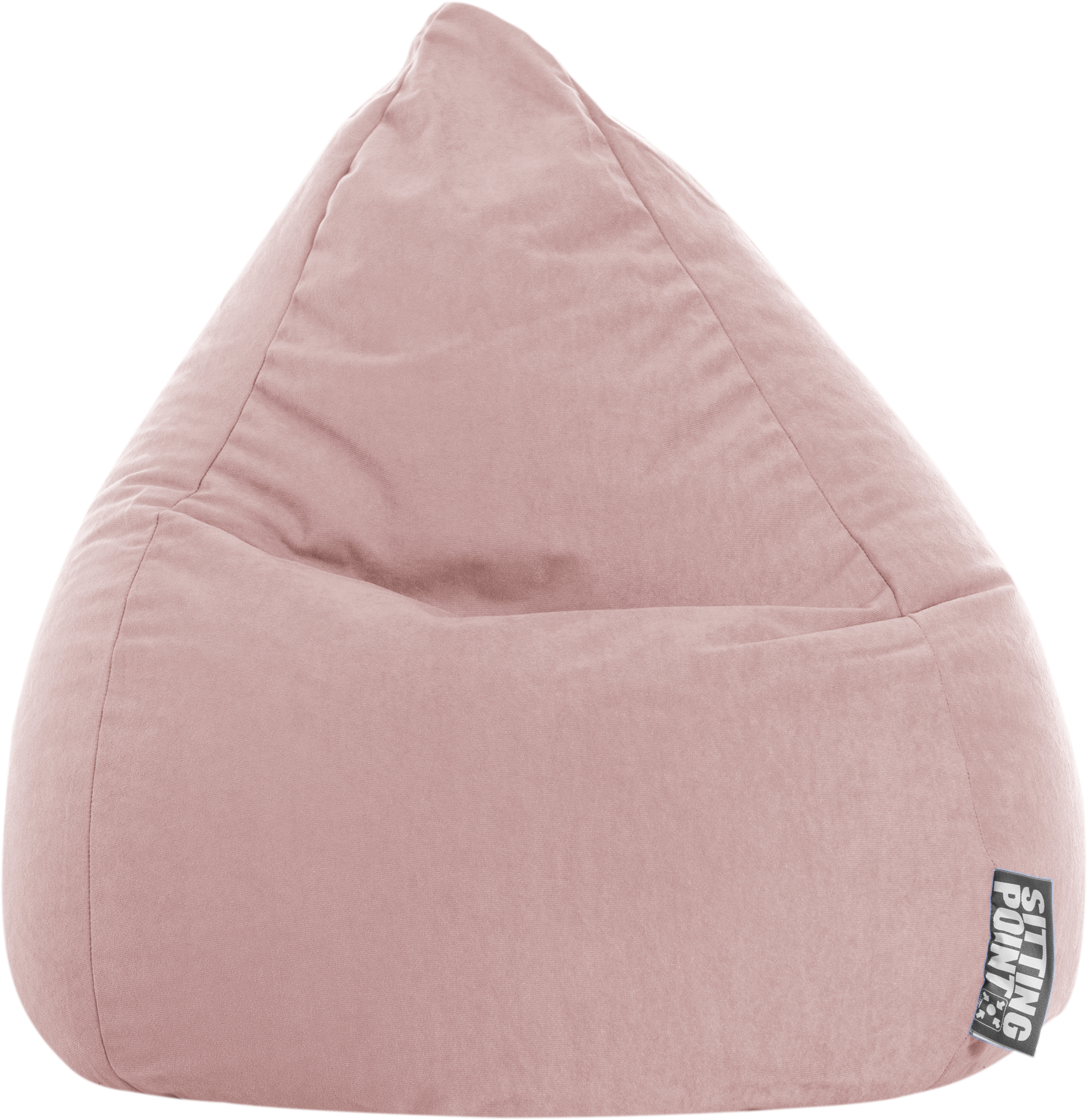 Pouf a sacco rosa antico tessuto