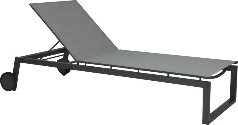 Outdoor Liege Robin grau Textilene Aluminium