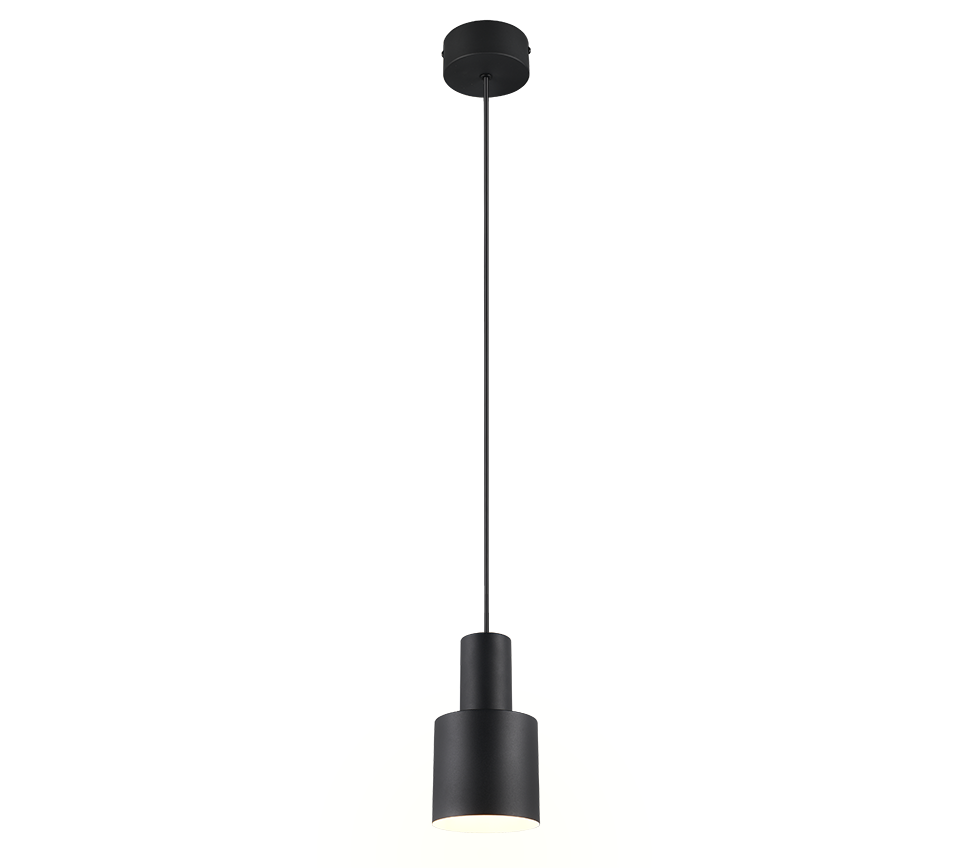 Pendelleuchte Agudo  schwarz matt Metall