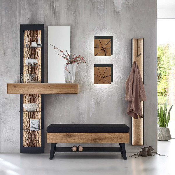 Garderobenkombination Runa braun Eiche