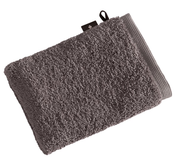 Waschhandschuh HIGH LINE grau Frottee
