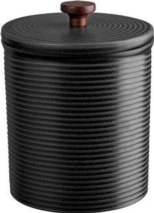 Vaso portaoggetti nero cucina'art gres nero opaco