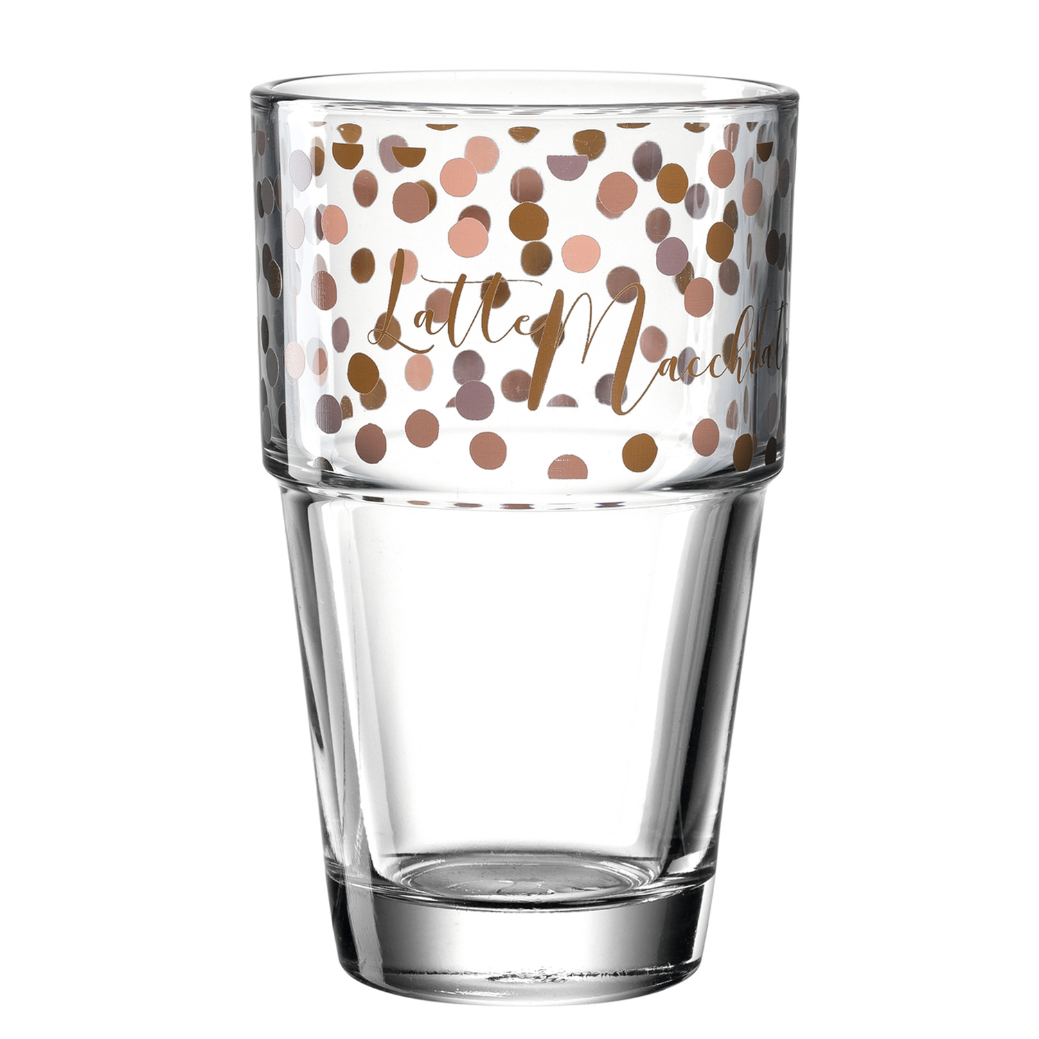 Tazza da latte macchiato SOLO marrone conica