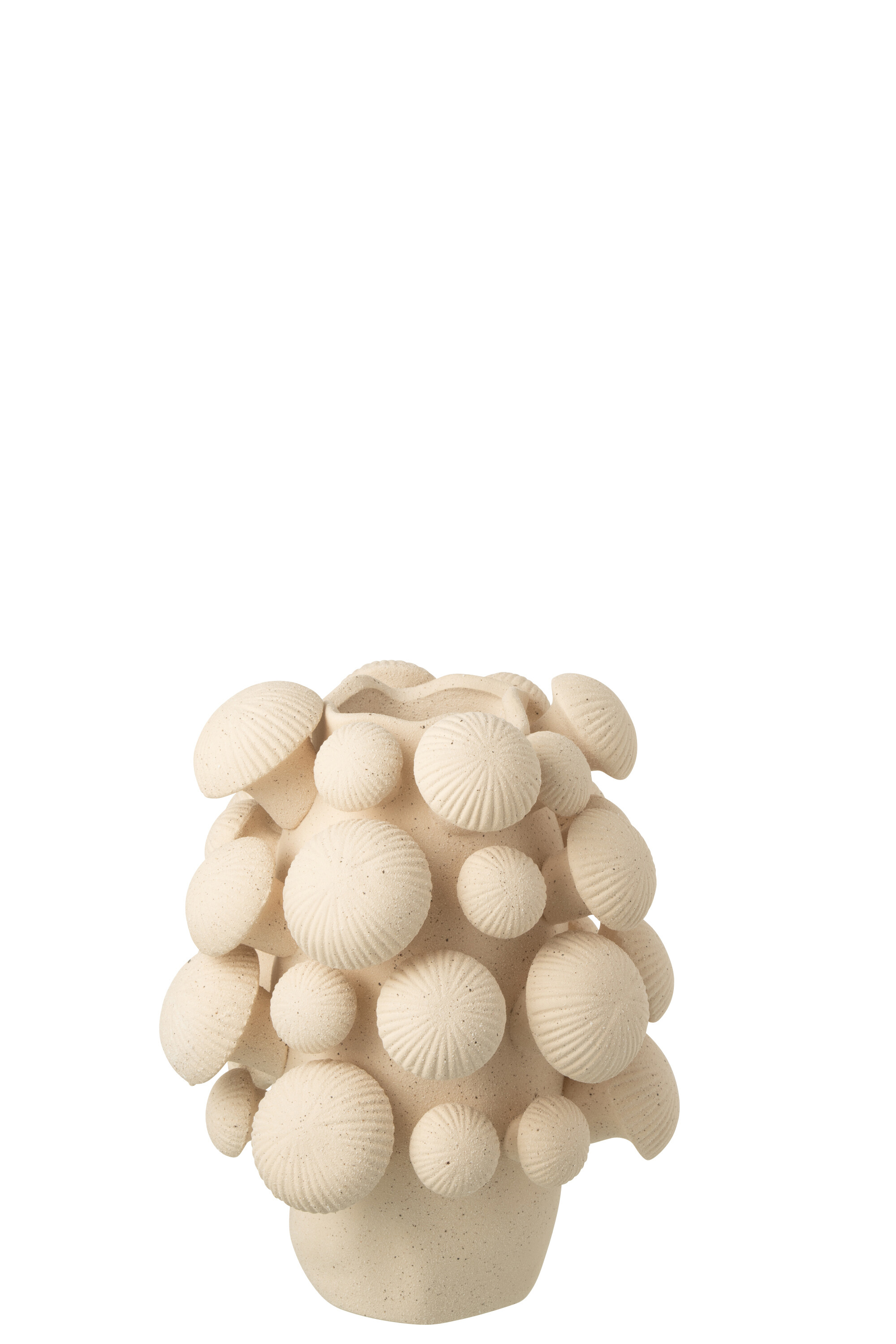Vase Fungi beige Keramik
