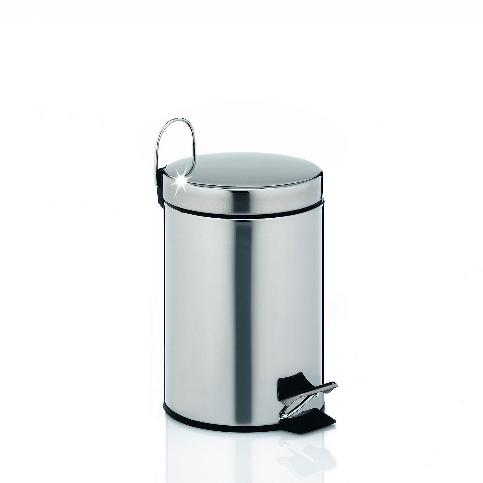 Kosmetikeimer Dusty silber glänzend Edelstahl