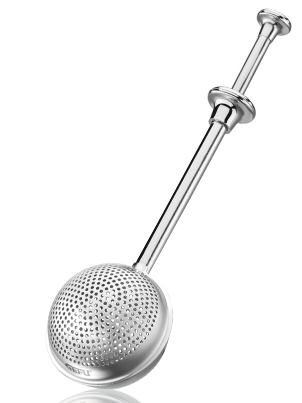 Filtro per tè T-Ball argento in acciaio inox