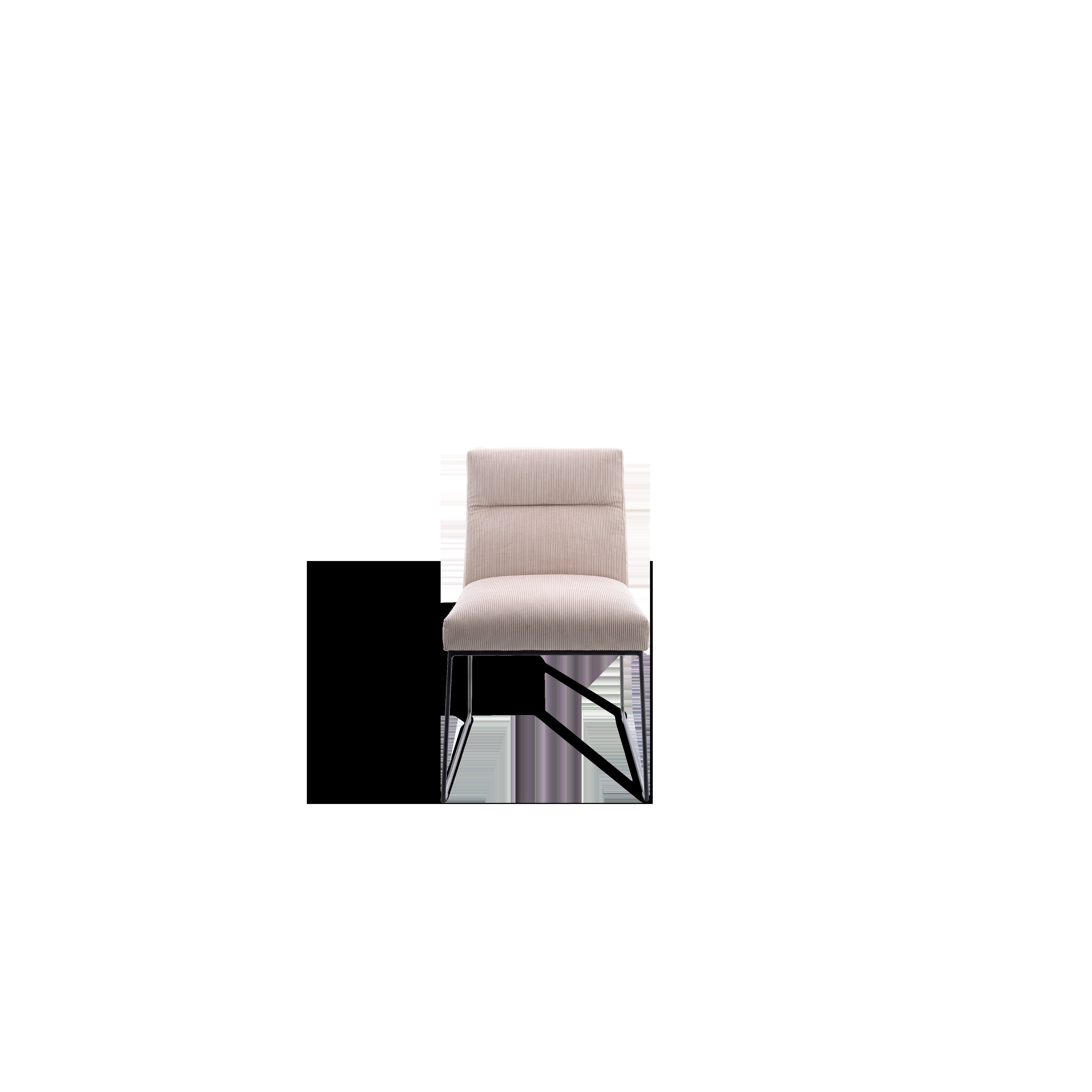 Stuhl D-Fine beige Cordstoff