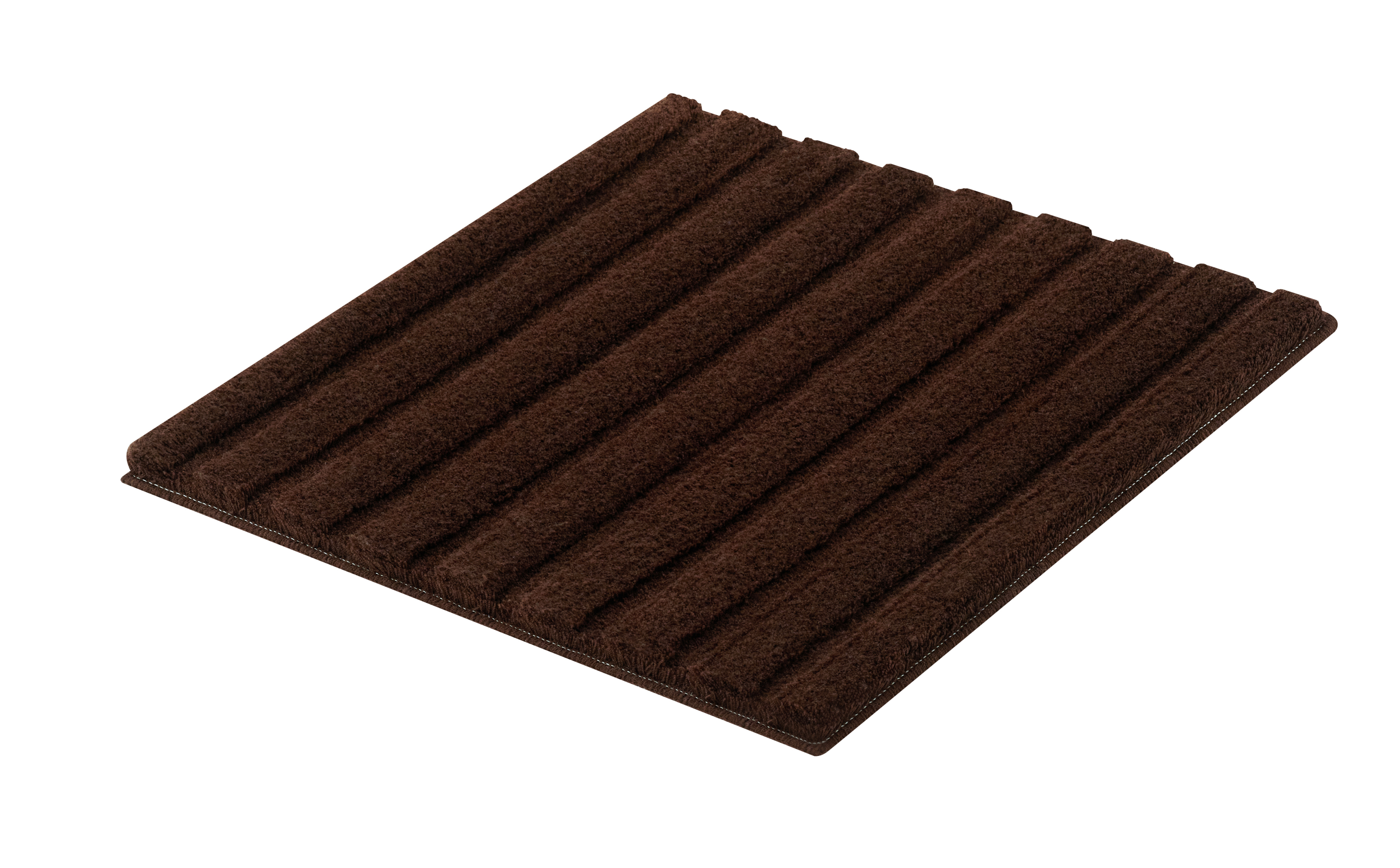 tappeto bagno Cord   marrone 60 x 60 cm