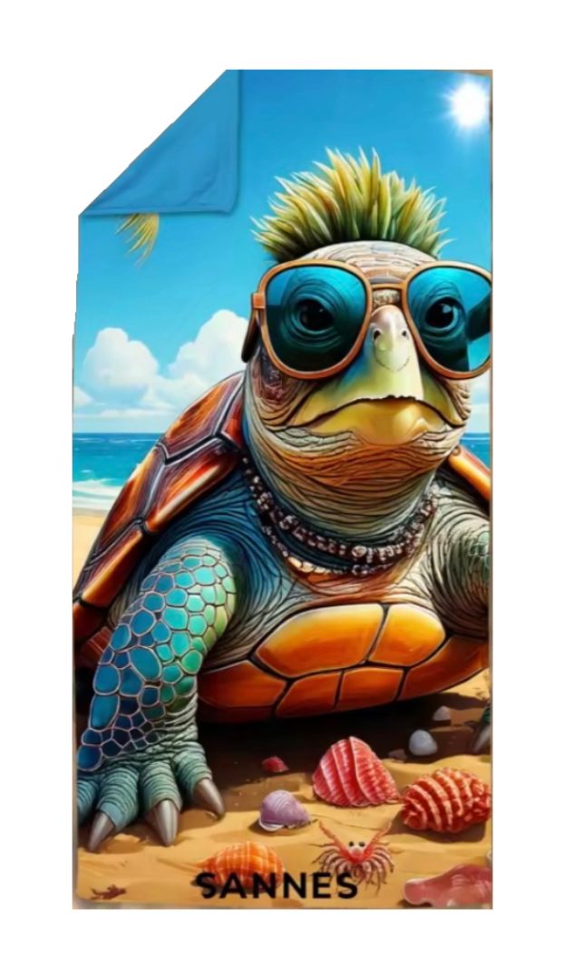 Turtle Strandhandtuch Polyester/Polyamid multicolor