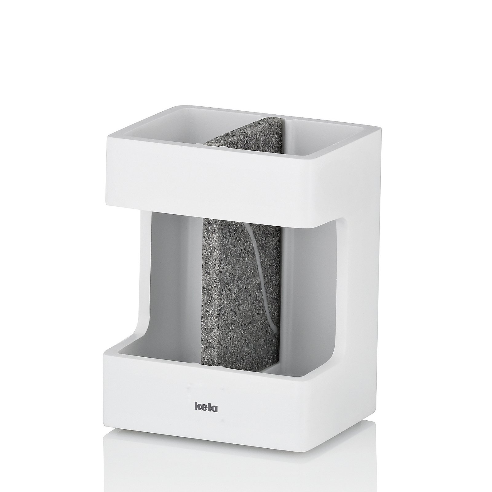 Zahnbürstenhalter Cube weiß Polyresin