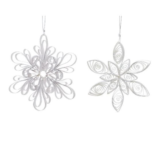 Deko-Papierblume FSC Mix 2 sort. weiß