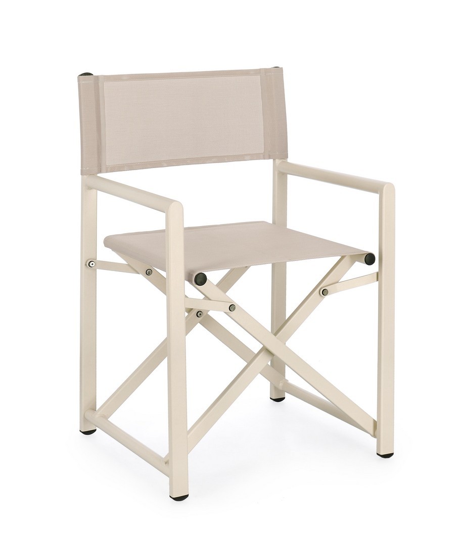 Outdoor Stuhl Taylor rosa Textilene Aluminium