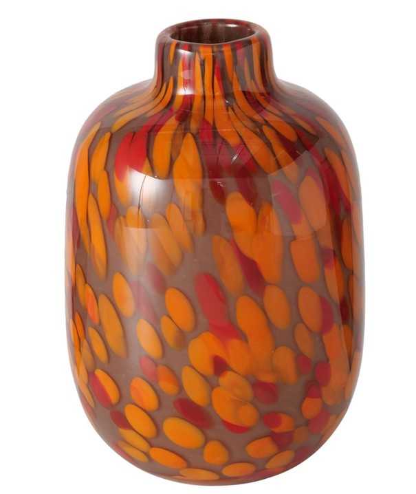 Vase Rossa orange Glas