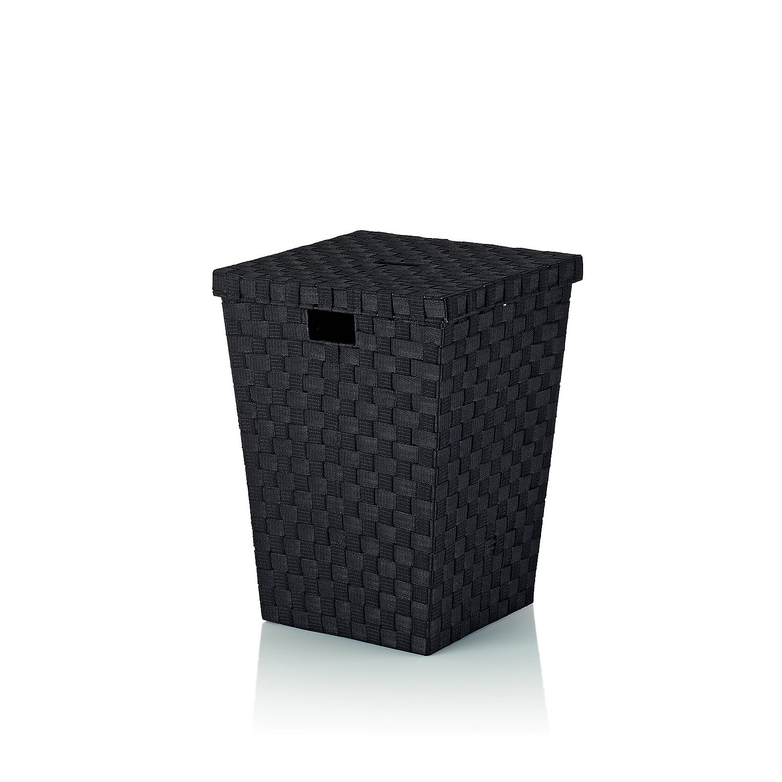 Wäschebox Alvaro schwarz PP-Faserband