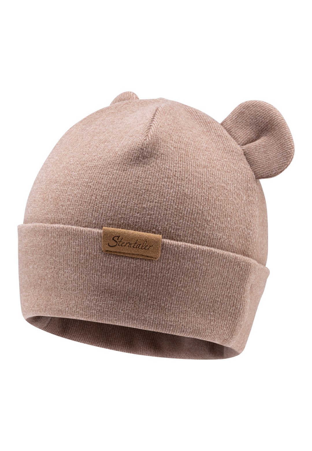 Berretto bebé con orecchie sabbia unisex