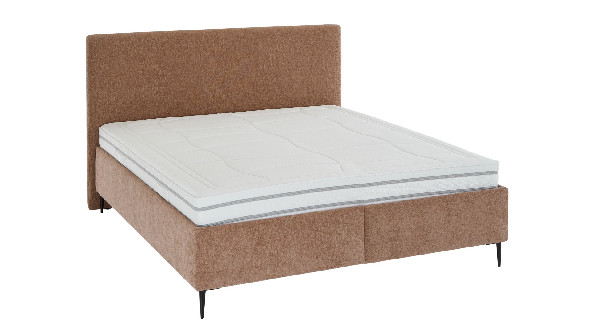 Polsterbett Dreampalace 2.0 rotbraun Stoff