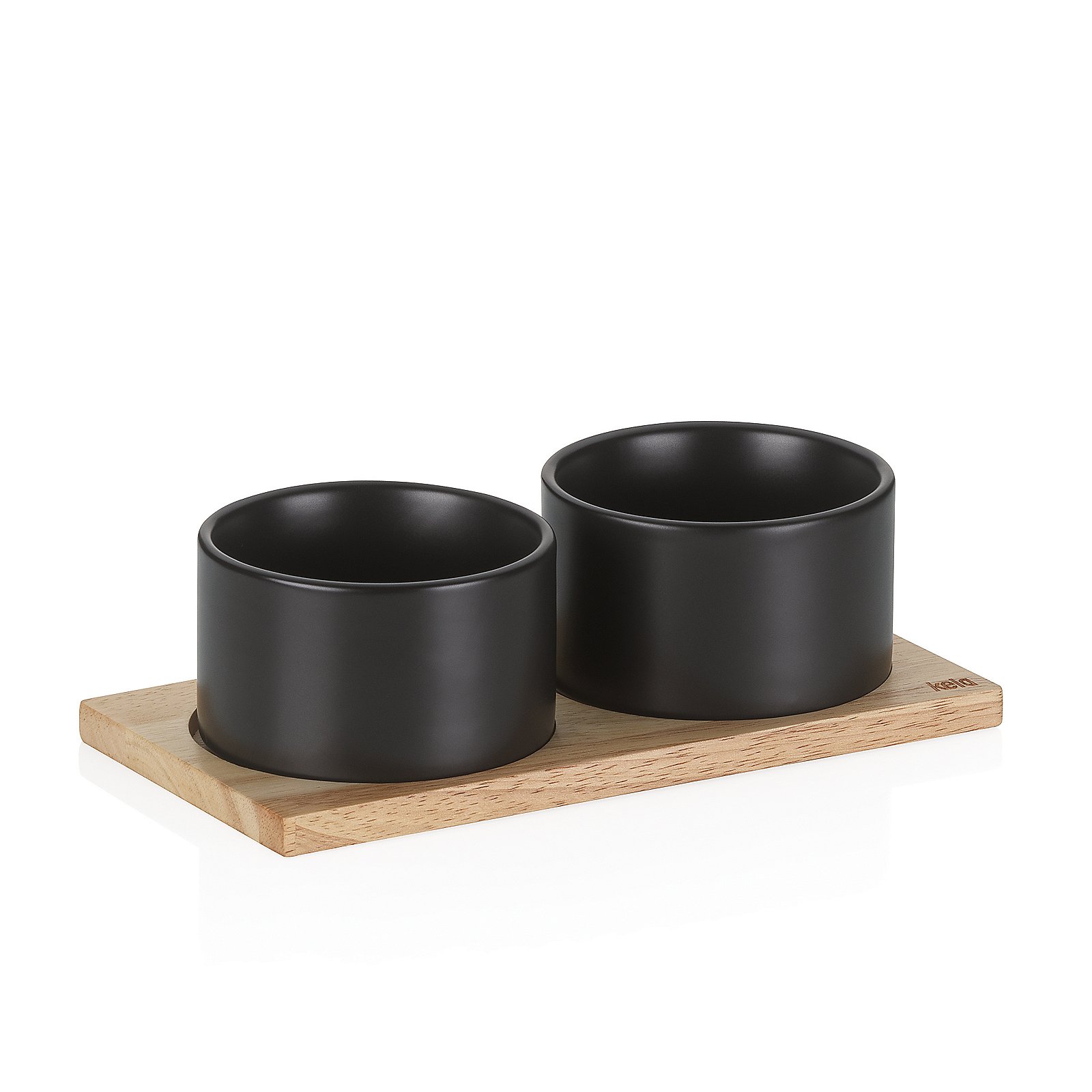Schalen-Set Gunten schwarz Porzellan