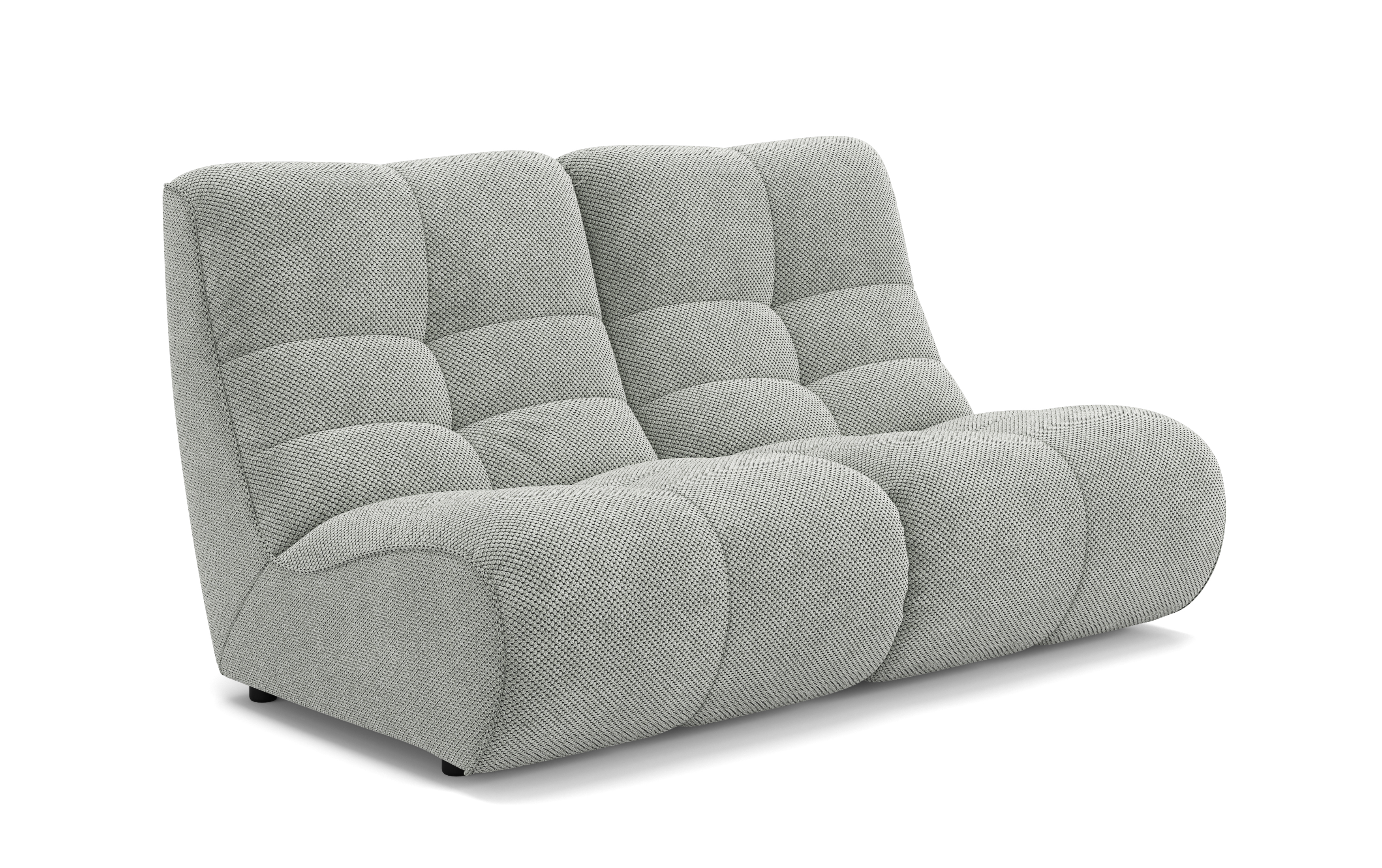 Sofa Gala hellgrau Stoff