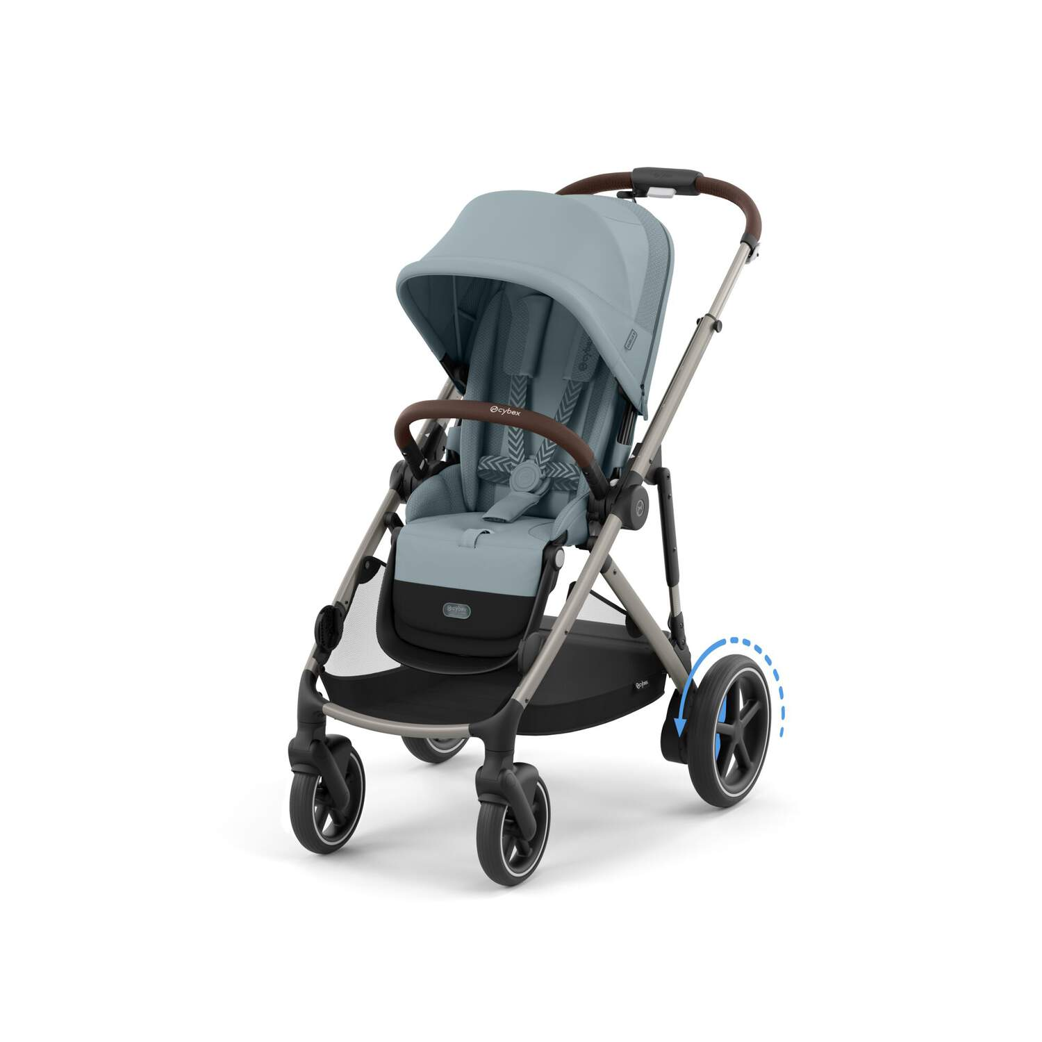 Kinderwagen eGazelle S blau Kunststoff Metall Textil