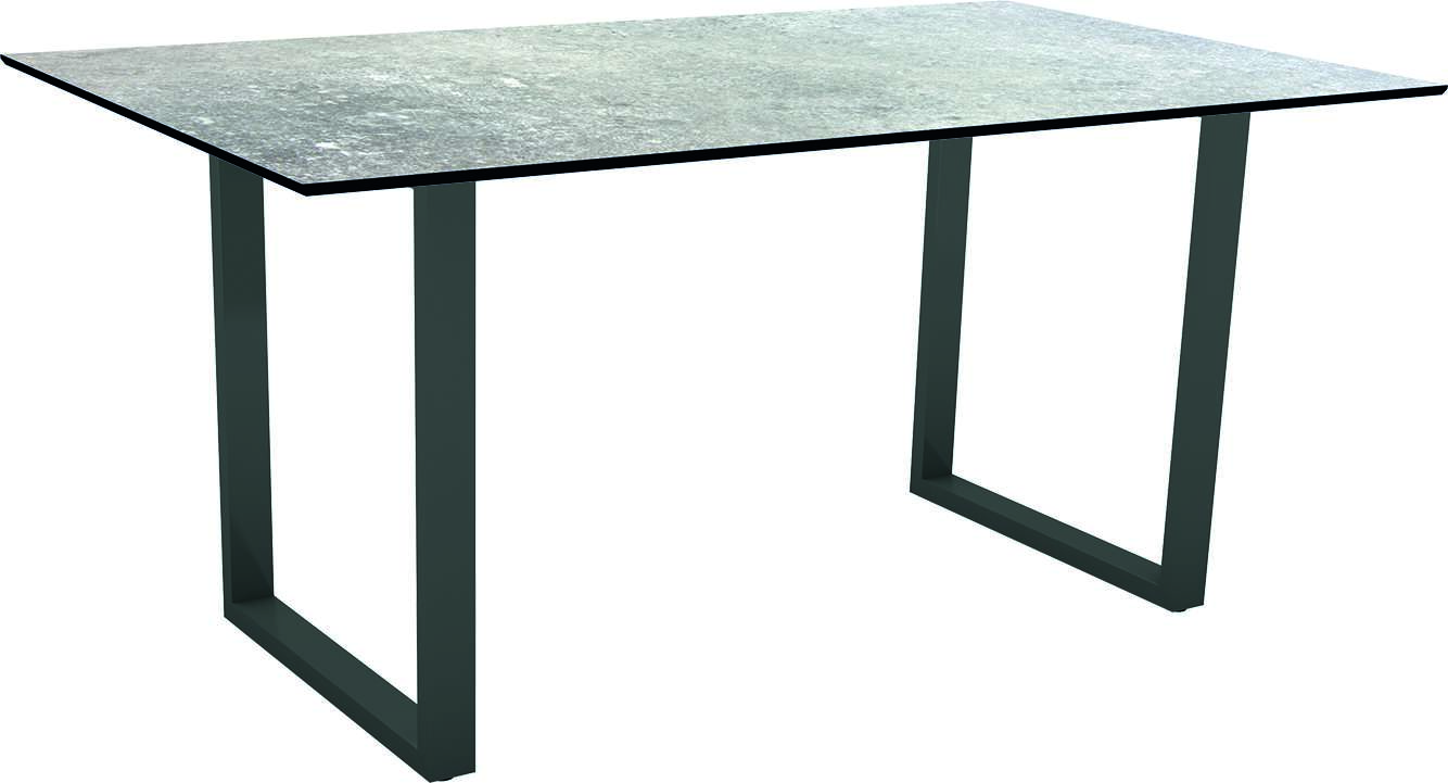 Outdoor Tisch Classic grau HPL Stahl