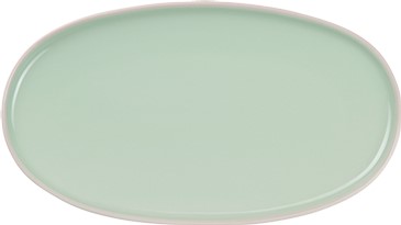 Crostata SEMANA piatto in gres verde lucido