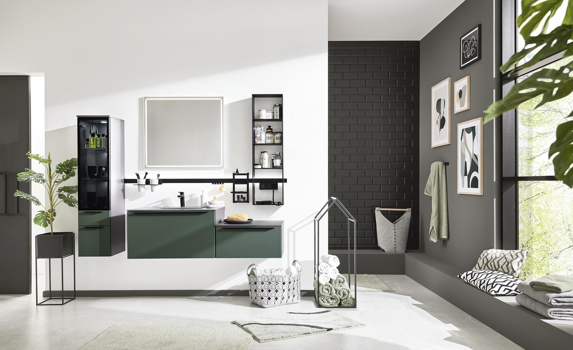 Regal Interliving 7964 schwarz Aluminium