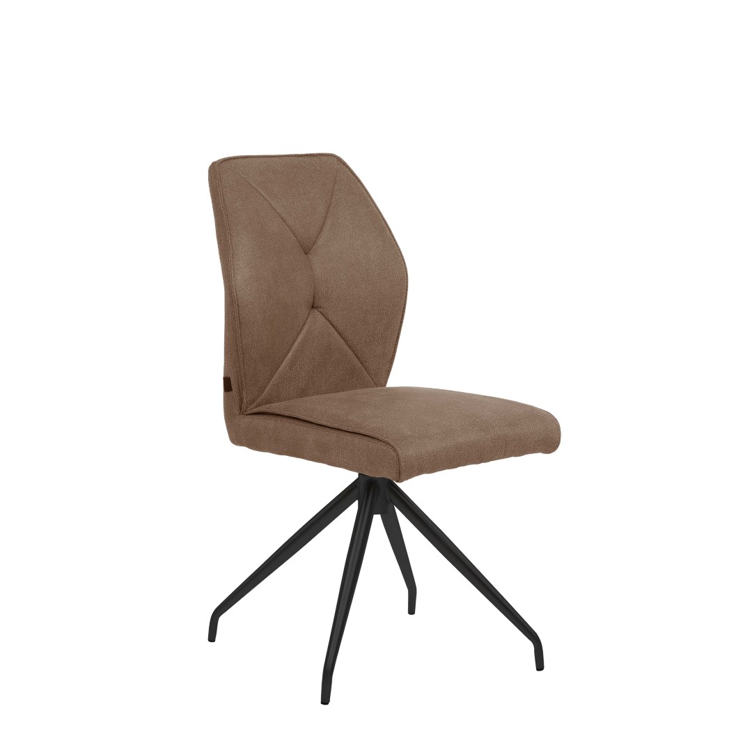 Sedia girevole Interliving 5104 in tessuto ambra