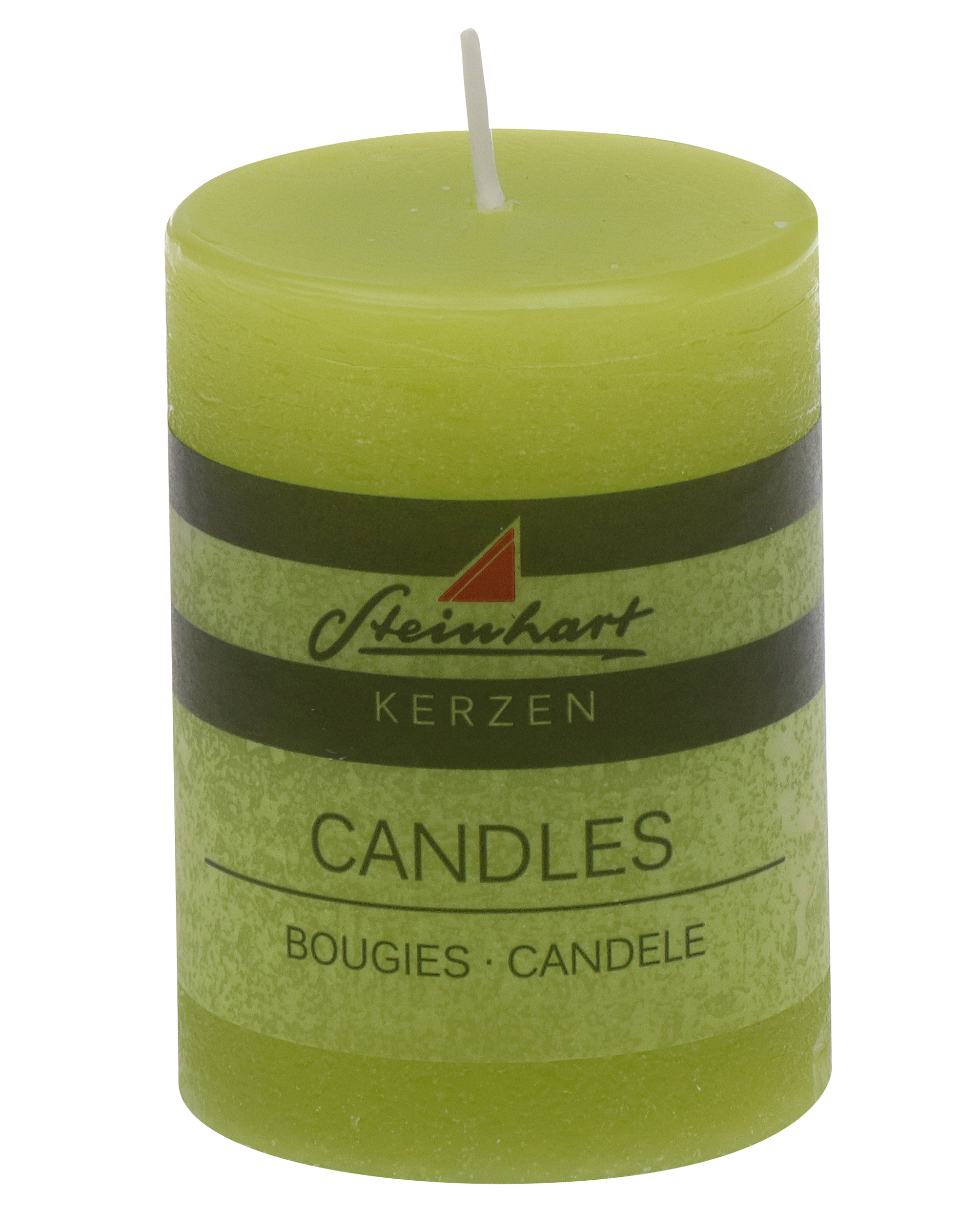 Kerze Raureif Grün Wachs