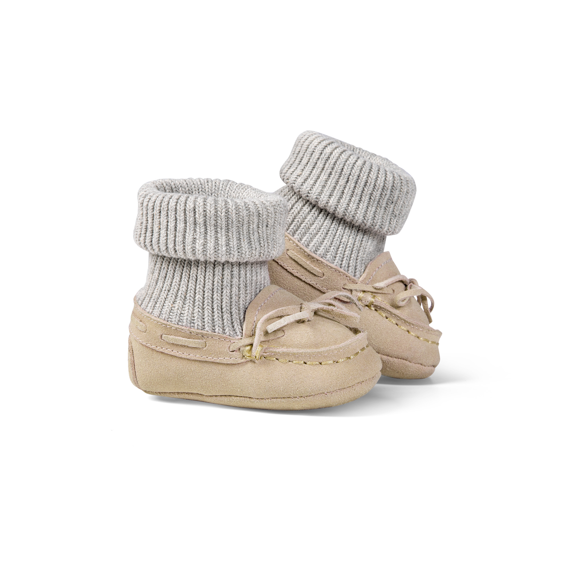 Babyschuhe Dakota braun Lammfell Veloursleder