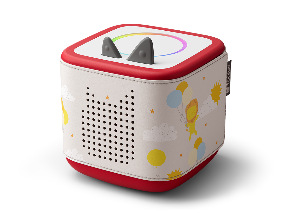 Toniebox 2 cover clouds in pelle vegana bianca in silicone