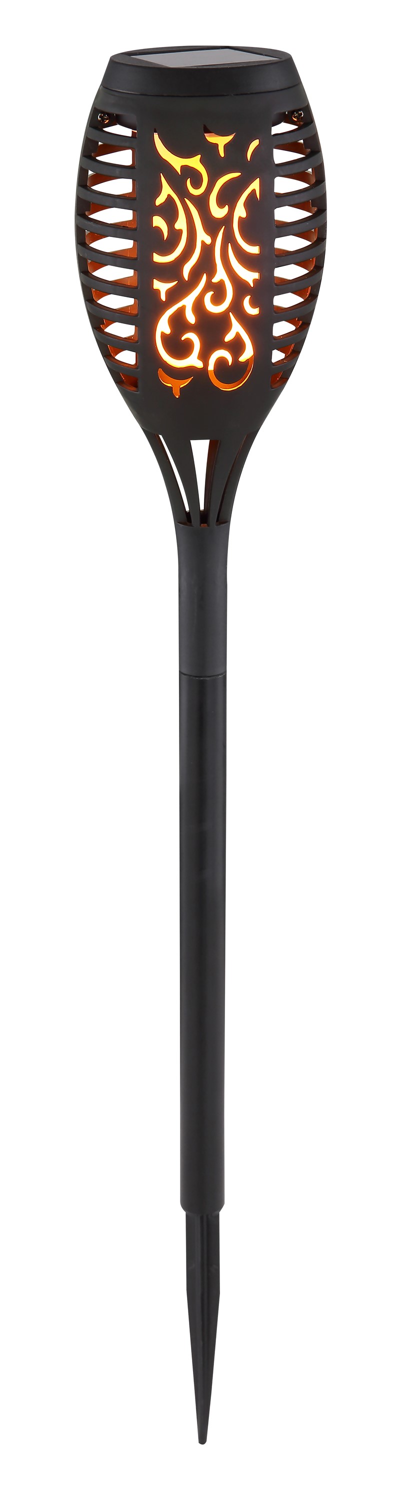Solarleuchte Kunststoff 54xLED schwarz matt