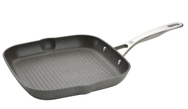 Padella per grigliate in alluminio grigio Salina