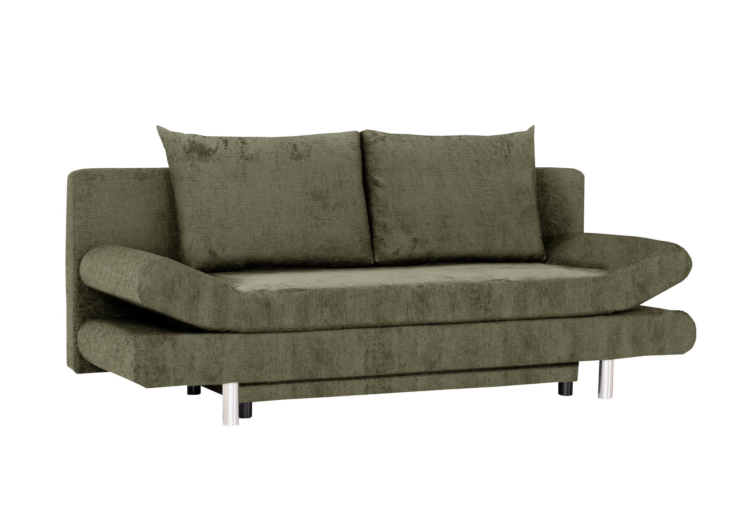 Schlafsofa Bingen grün Stoff