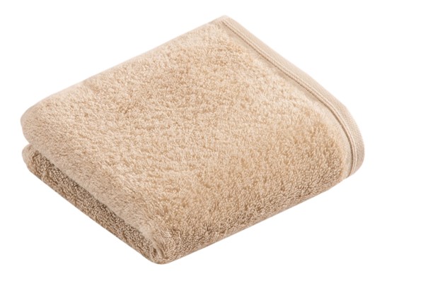 Gästetuch Vegan Life beige Frottee