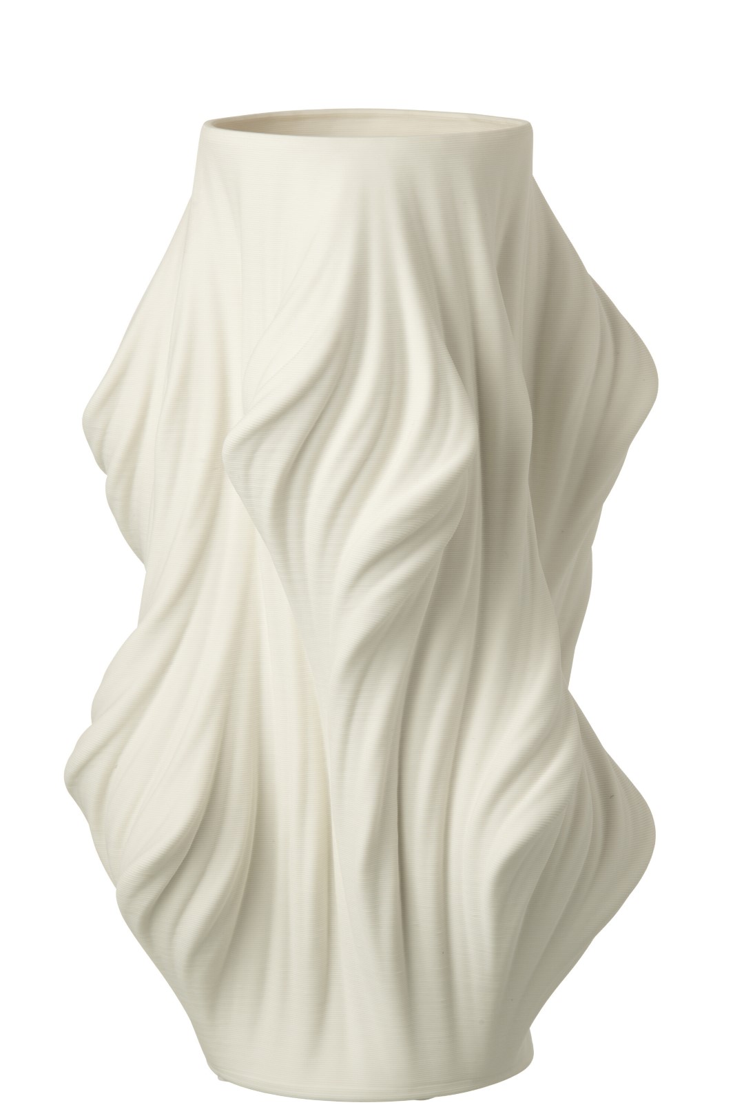 Vaso 3D in porcellana bianca