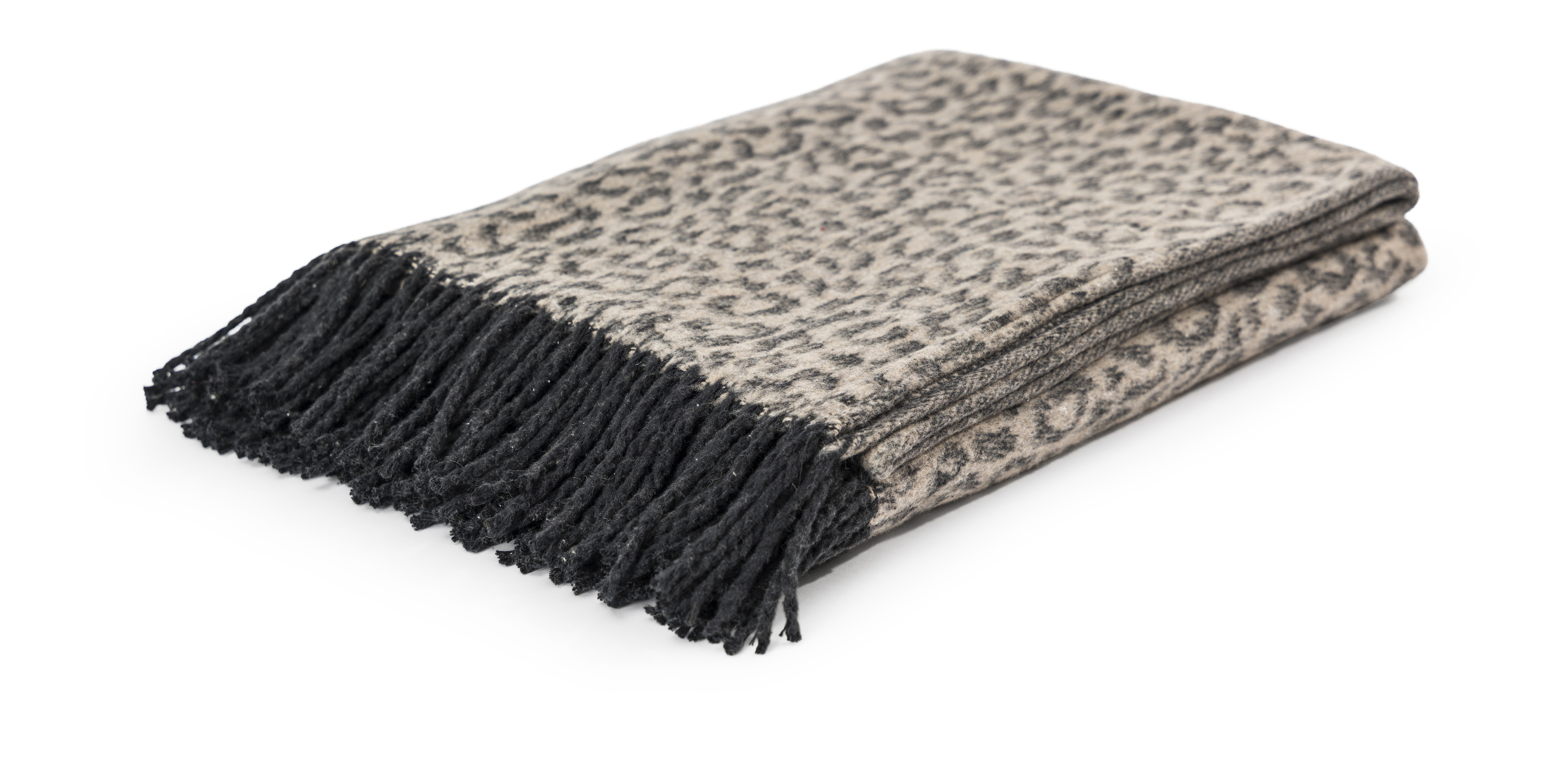 Plaid Giza taupe cotone poliestere