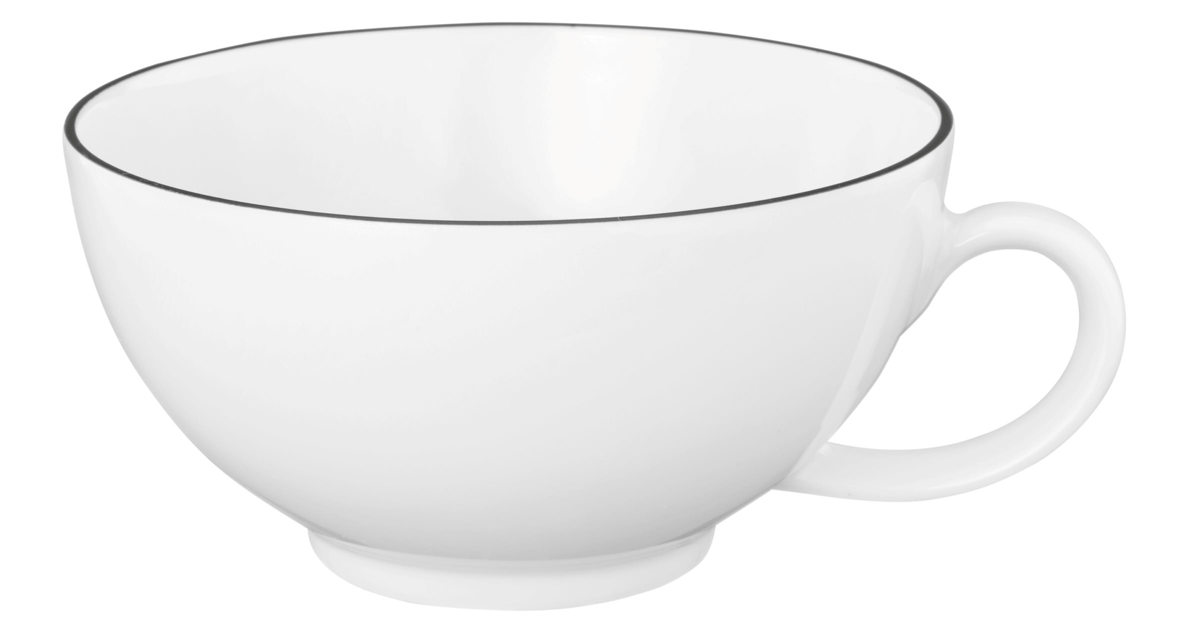 Teeobertasse LIDO schwarz