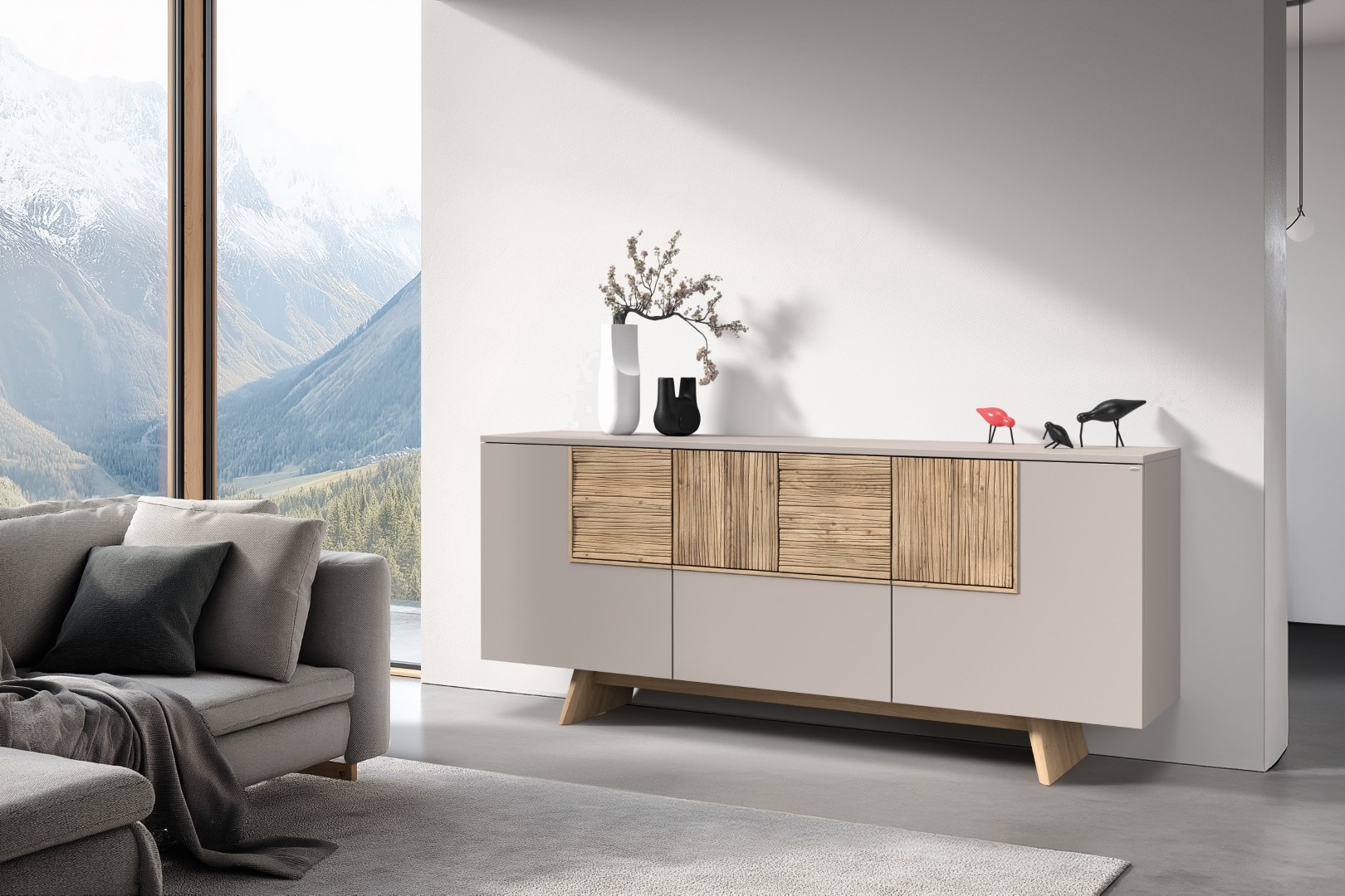 Credenza VLacera marrone tortora rovere selvatico