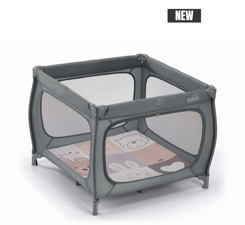 Laufgitter QBOX grau Polyester Metall Kunststoff