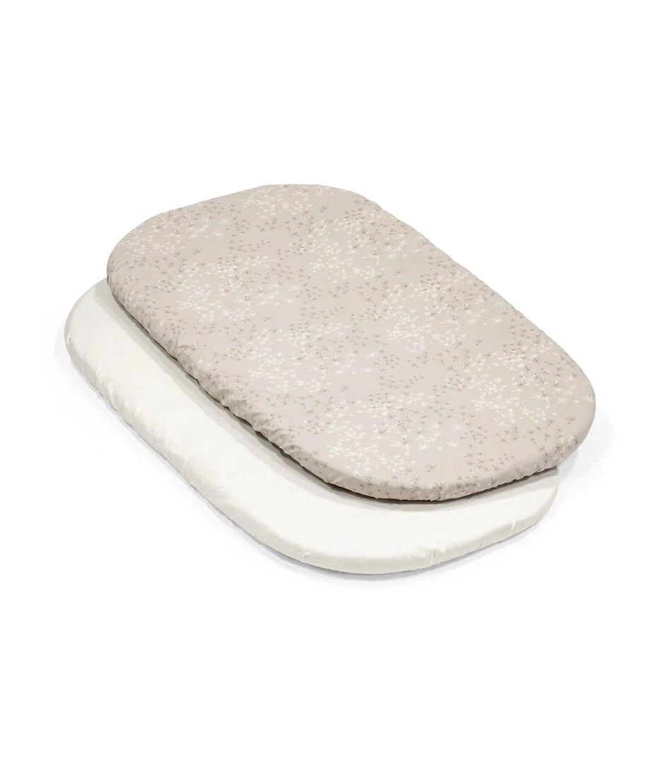 Spannbettlaken 2er Set Snoozi beige Stoff