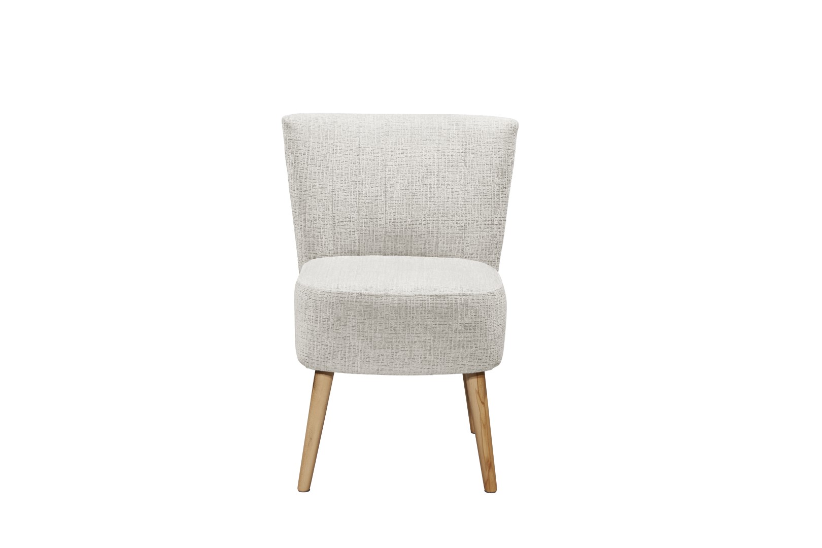 Sedia Tim in tessuto crema