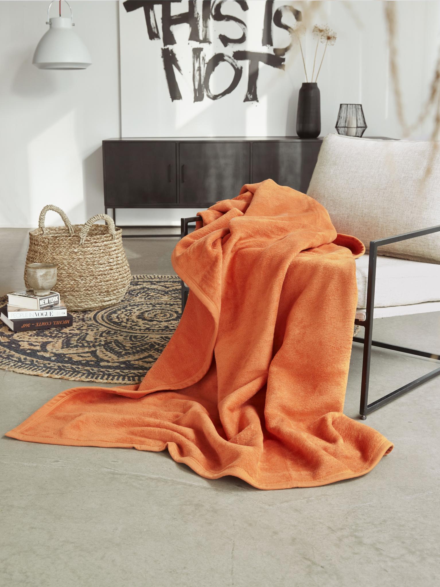 Wohndecke Porto  orange 150 x 200 cm 