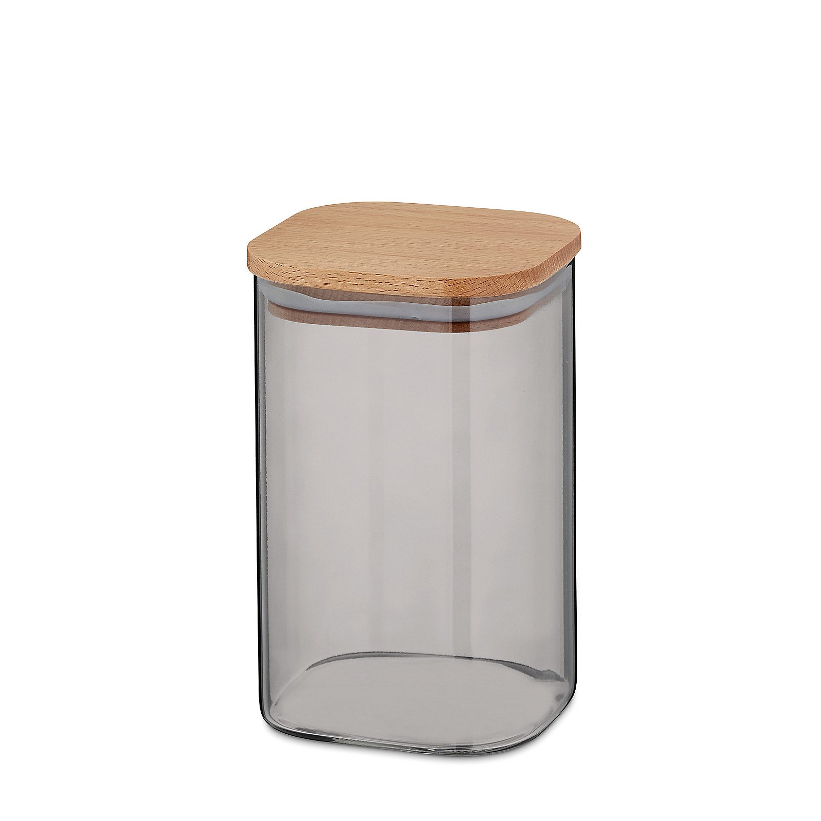 Vaso di stoccaggio Nea in vetro grigio chiaro