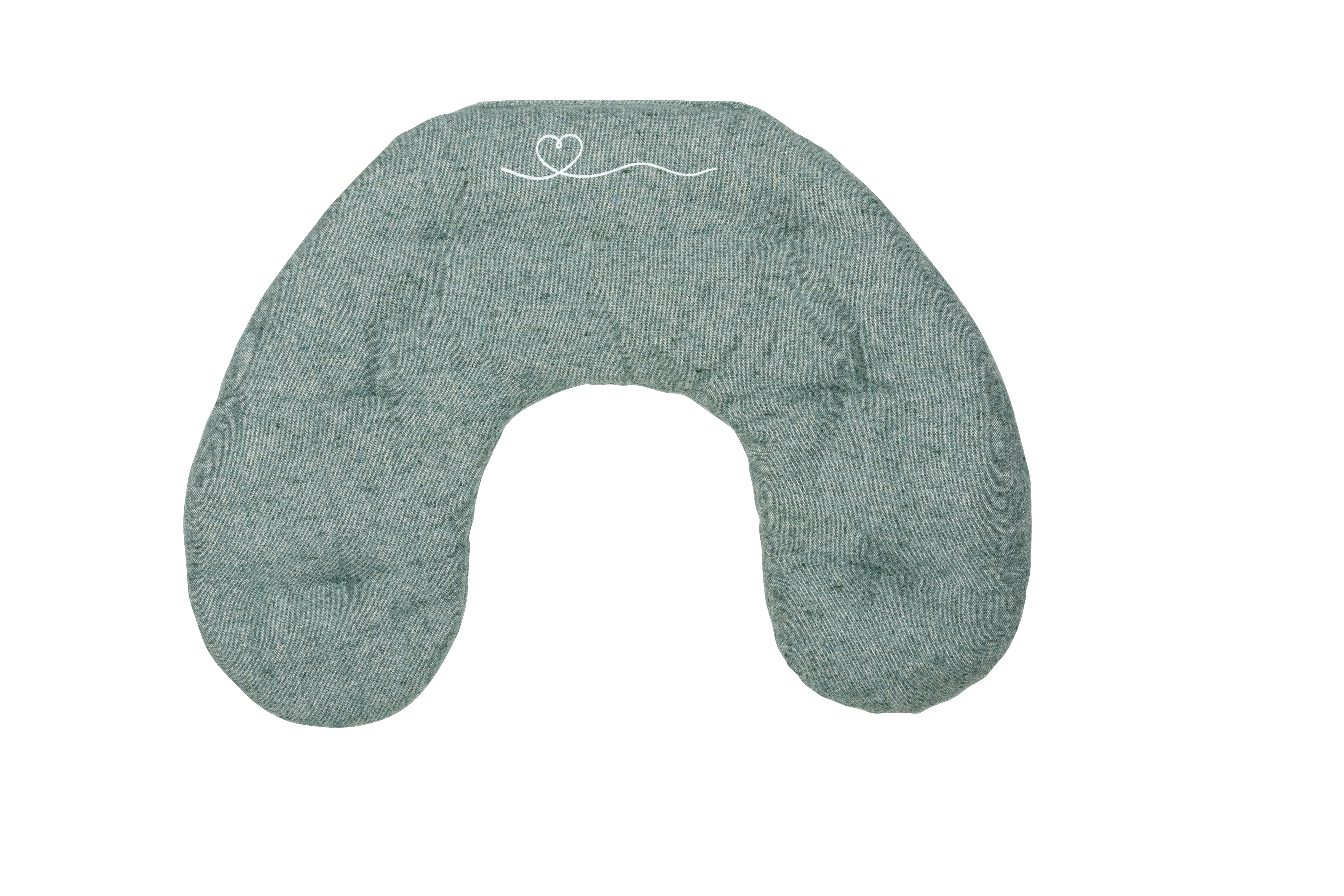 Cuscino per il collo in flanella verde cotone cereali menta