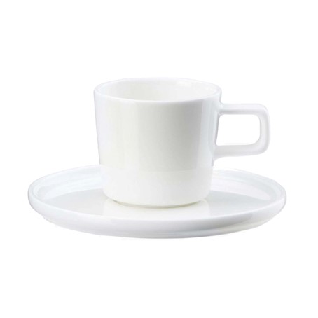 Espressotasse mit Unterer Oco weiß glänzend Fine Bone China