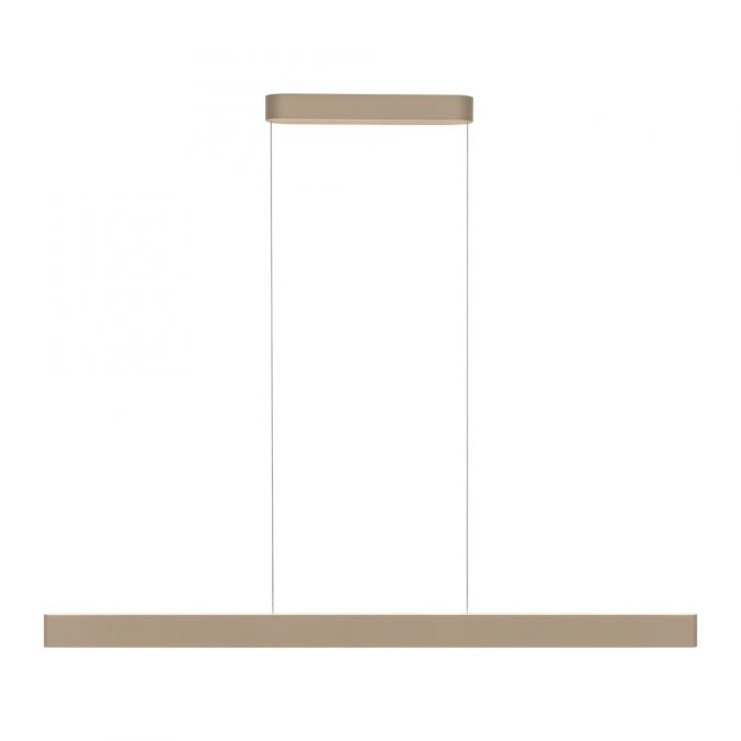 Lampada a sospensione Q-Stretto in metallo bronzo