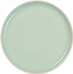 Piatto da dessert per crostata SEMANA in gres verde lucido