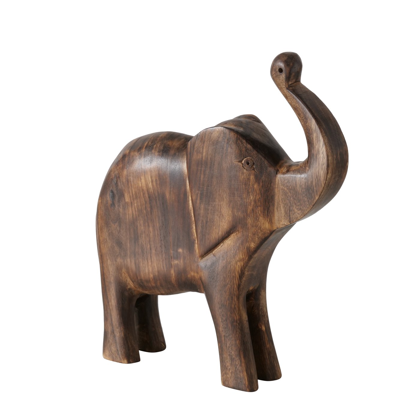 Figur Elefante dunkelbraun Mangoholz