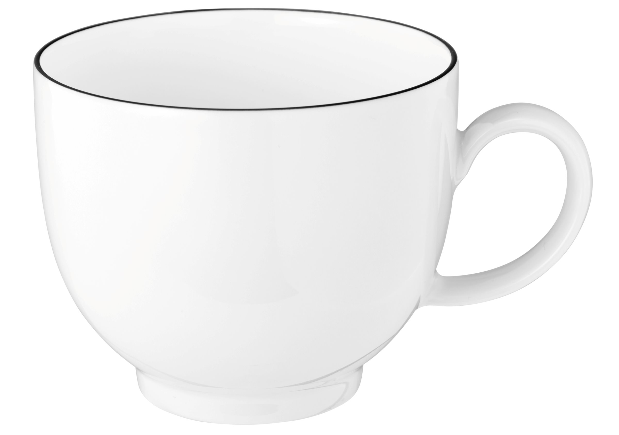 Kaffeeobertasse LIDO schwarz