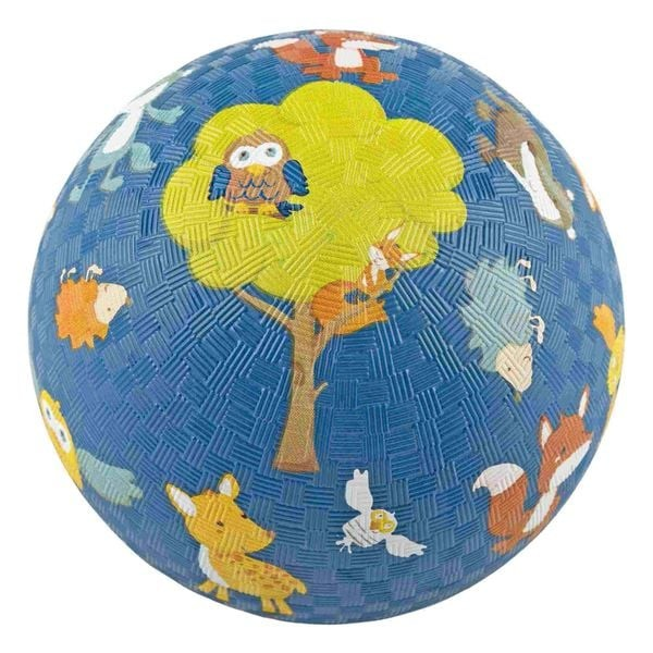 Kautschukball Waldtiere blau